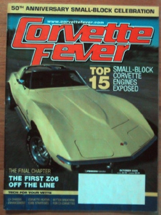 CORVETTE FEVER 2005 OCT - TOP MICE MILLS, RARE LT4